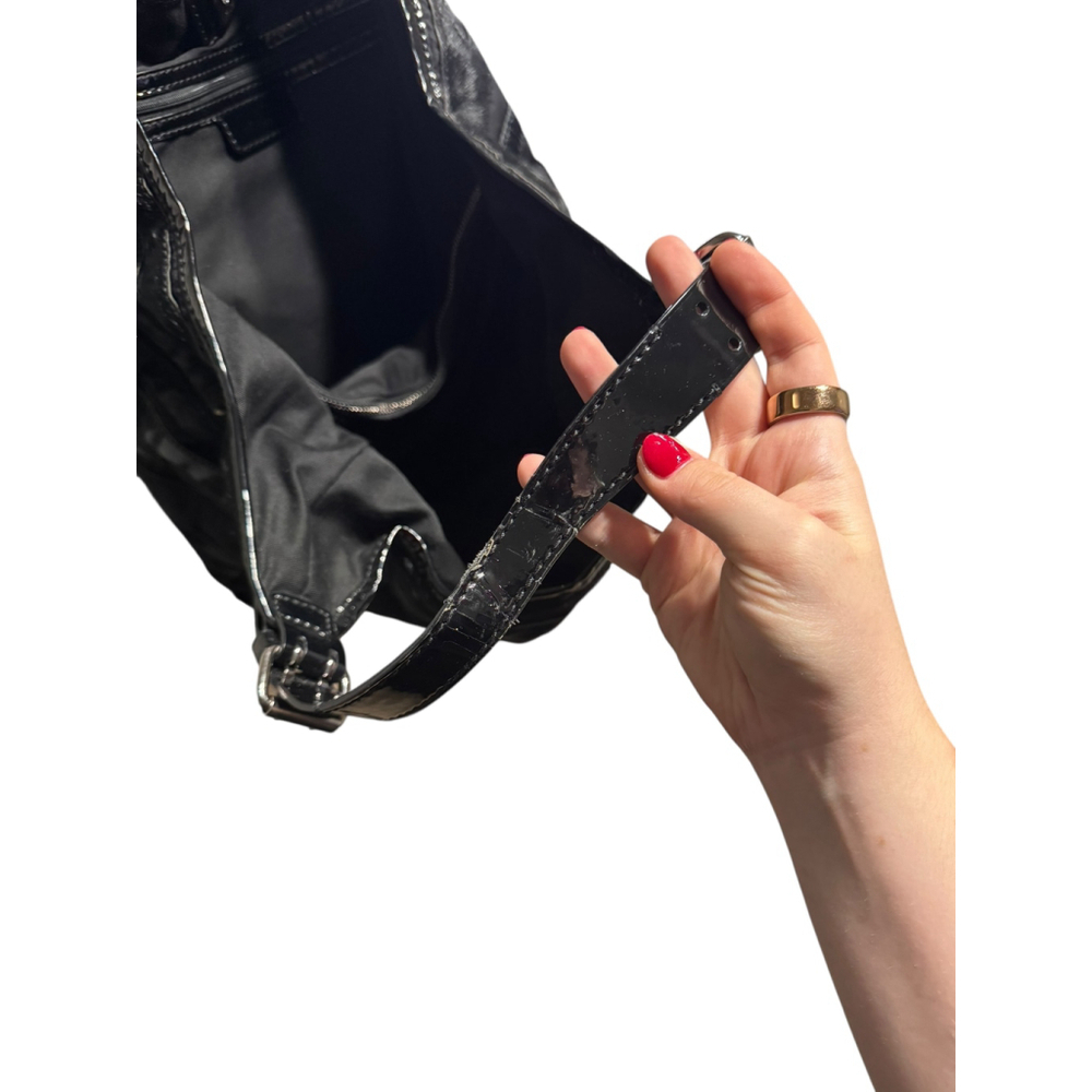 Givenchy Black Patent Leather Hobo Shoulder Bag - Picture 5 of 12